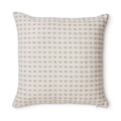 Checkers Cushion Cover- Beige