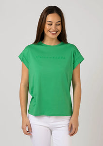 Stella and Gemma Cuff Tee- Green