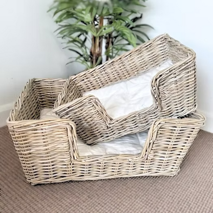 Rattan Kubu Pet Bed- Rectangle