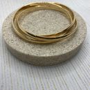 Interlinked Bangle-Gold