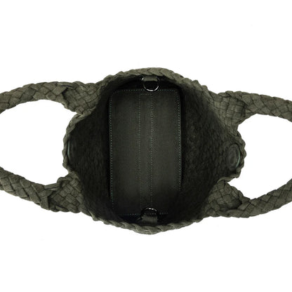 Cherie 2 Piece Suede Mini Handbag- Dark Olive