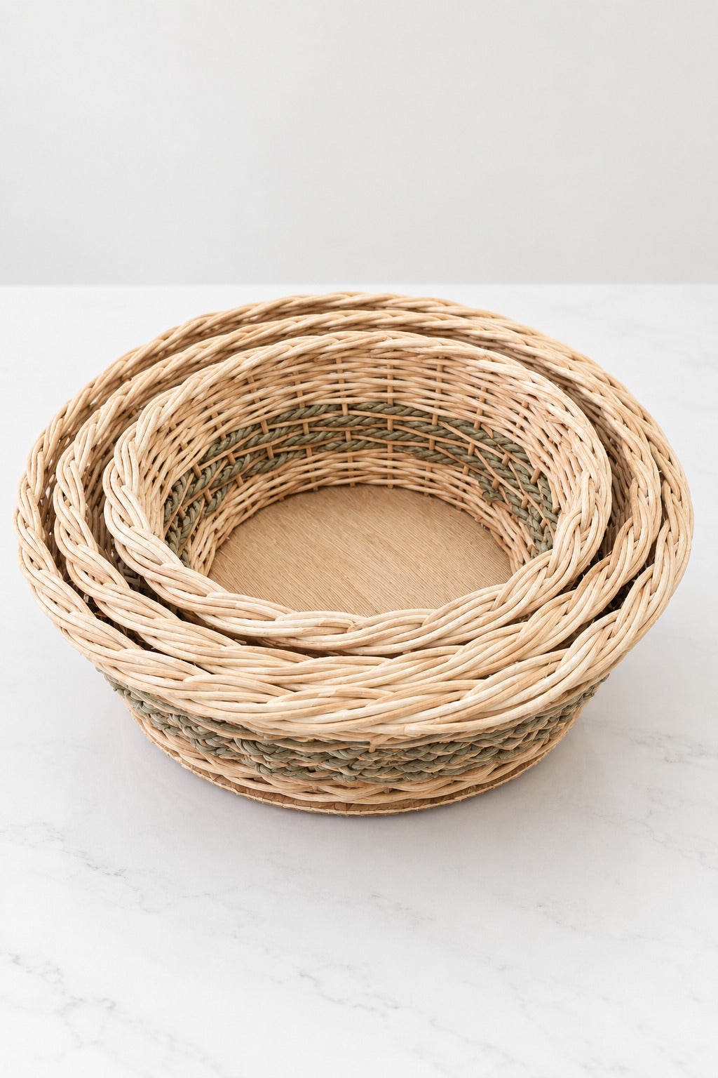Rattan Oval Basket Set/3