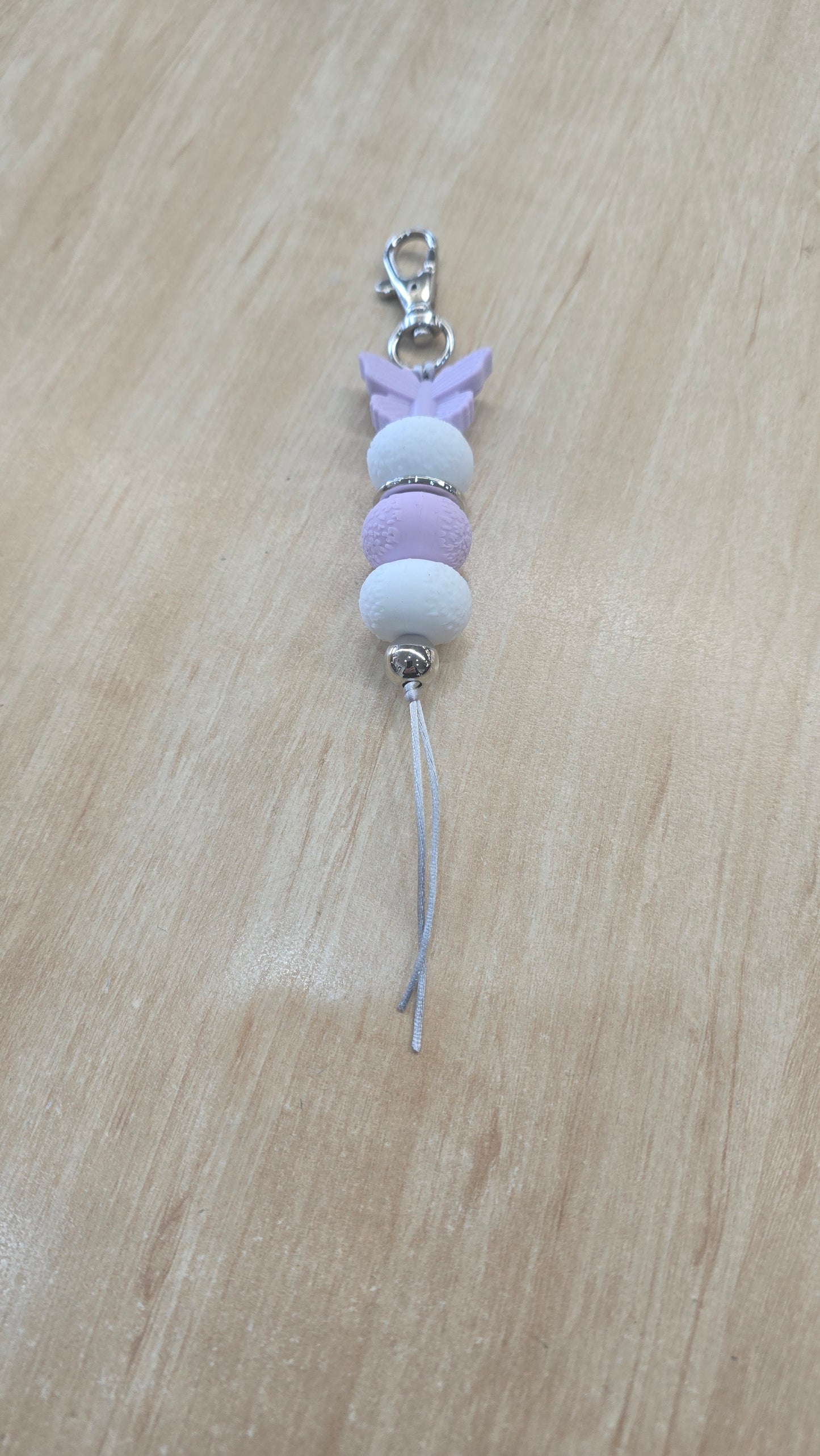 Hanging Beaded Keyring' Purple Dayz