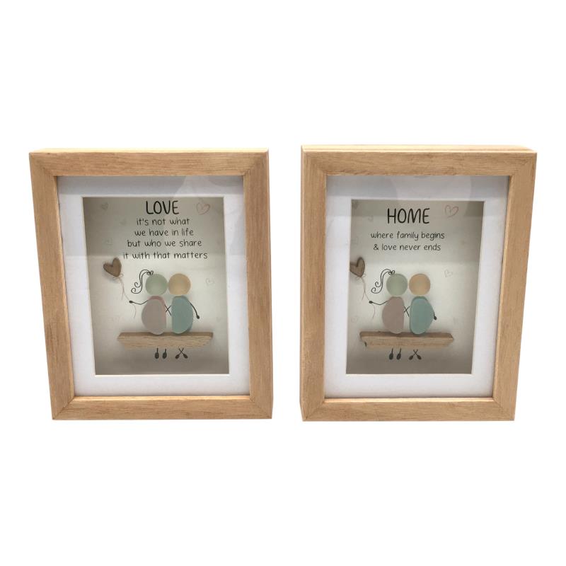 Plaque with Coloured Rocks