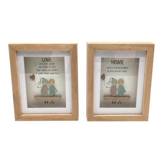 Plaque with Coloured Rocks