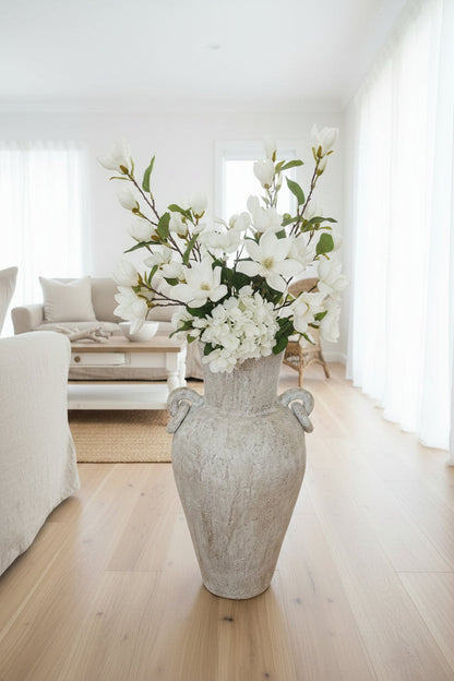 Pluru Floor Vase- Off White