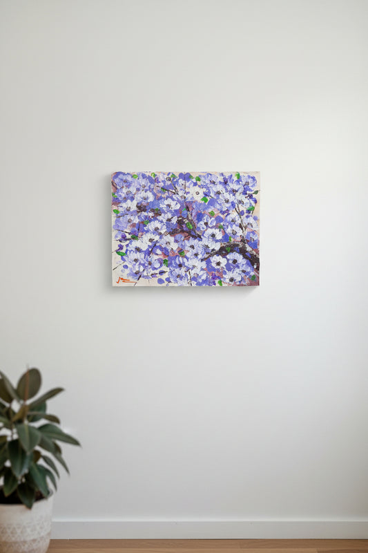 Purple Blossom Painting