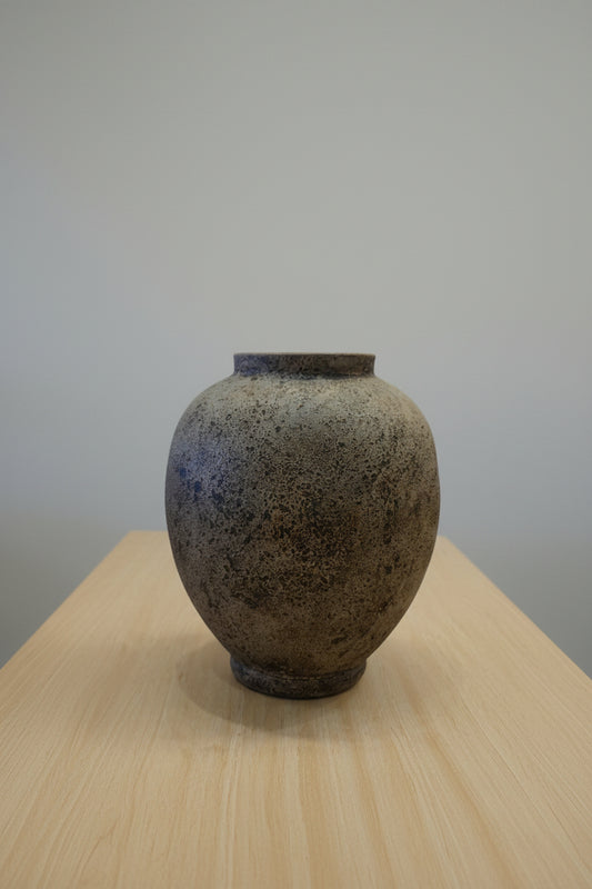 Melon Vase-Burnt Brown