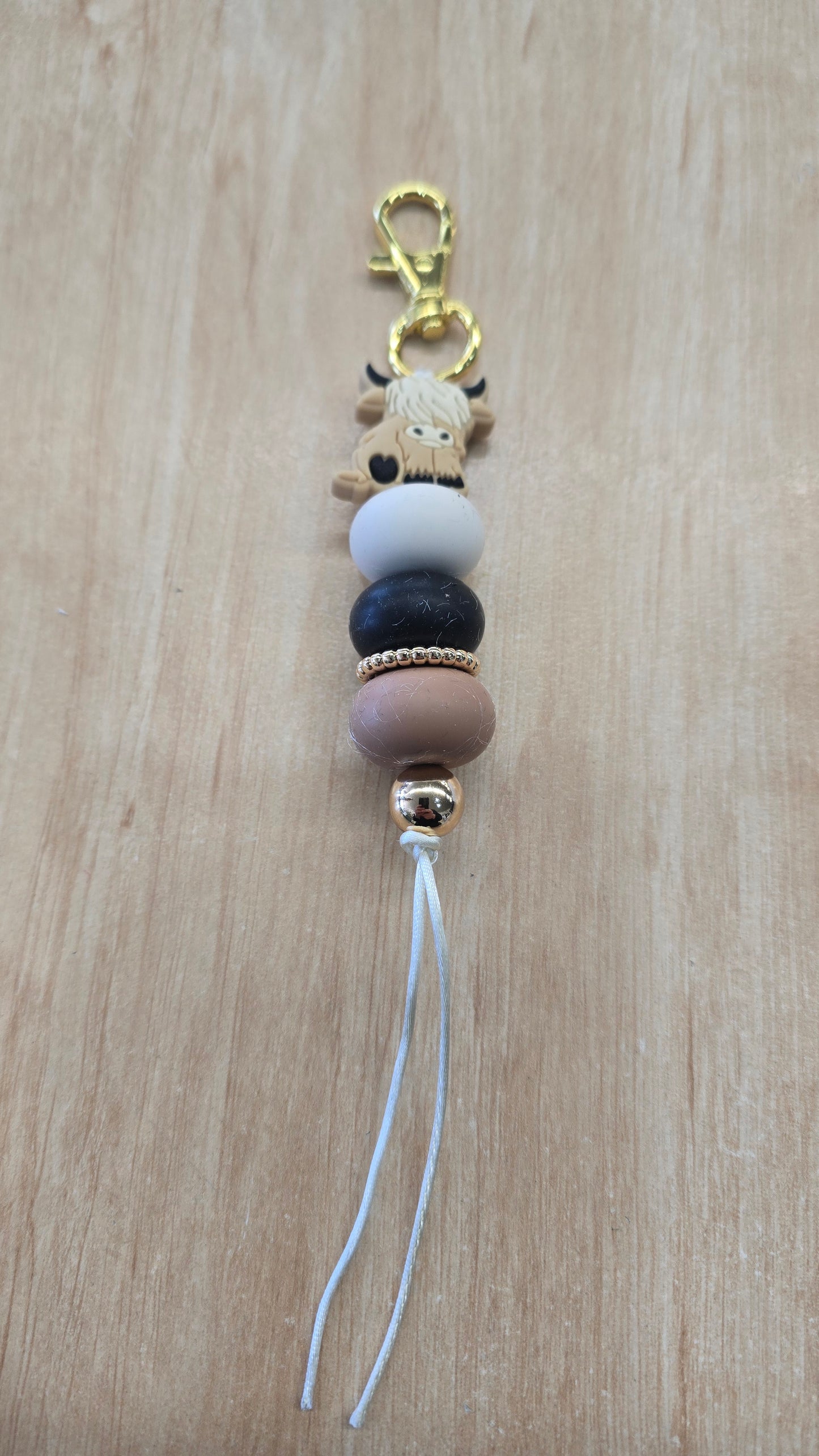 Hanging Beaded Keyring- Mr Camel Highland