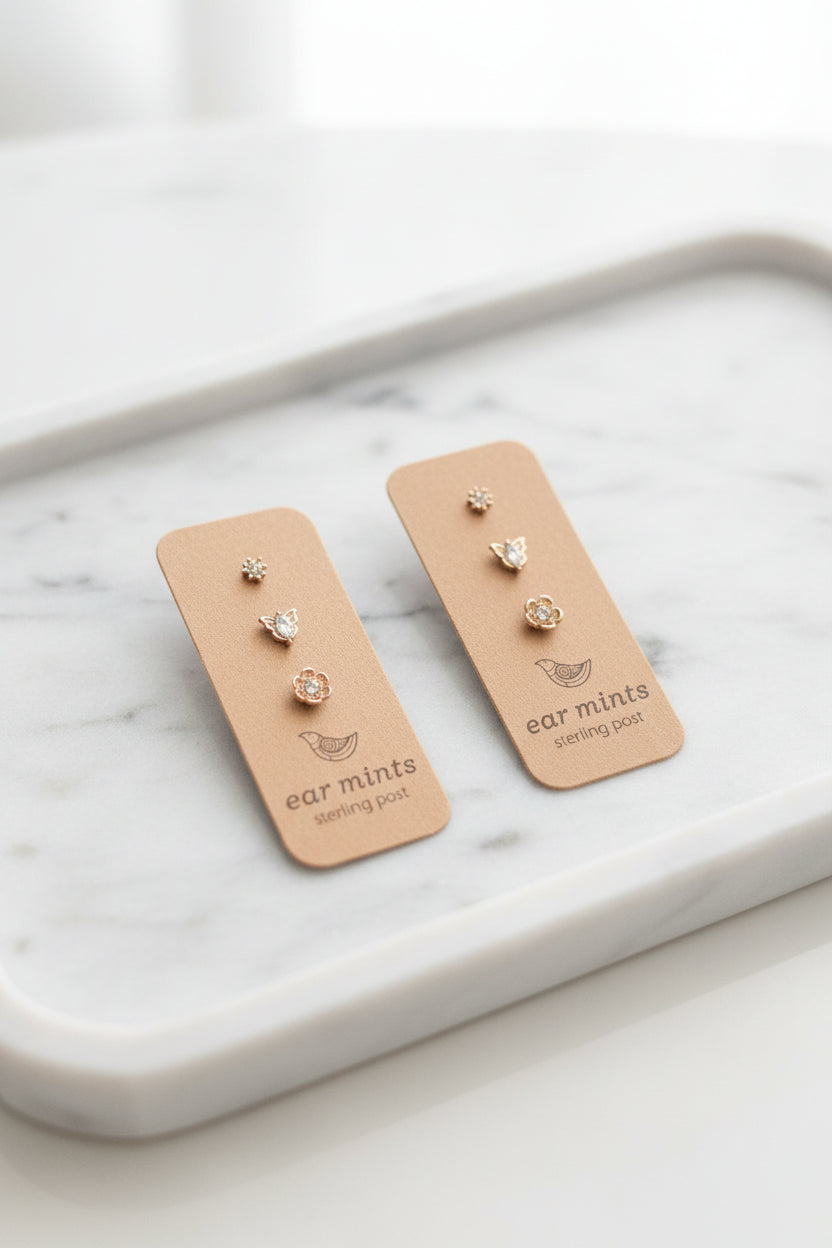 Crystal Trio Earrings