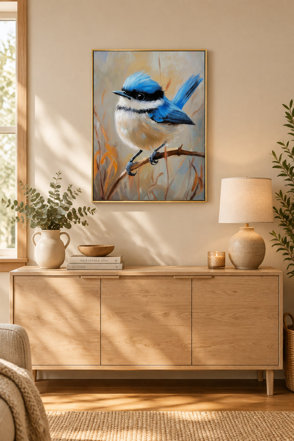 Perched Wren Painting