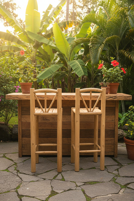 Teak Fredo Bar Chair