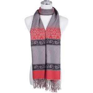 Scarf-Red/Grey