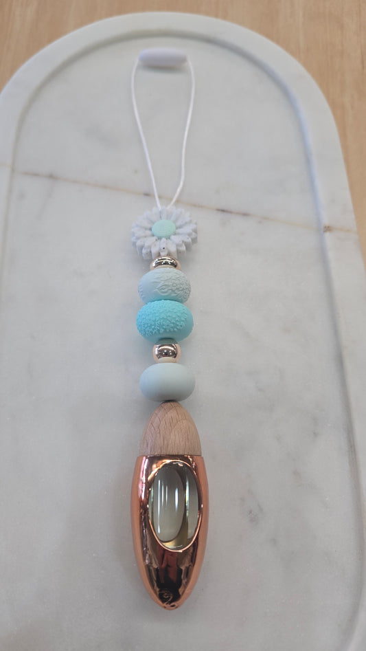 Beaded Hanging Diffuser-Gingham Meets Daisy