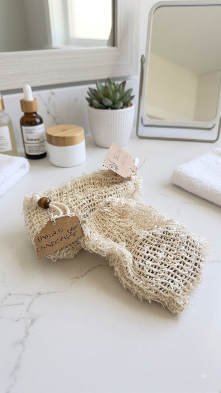Soap in a Loofah Bag