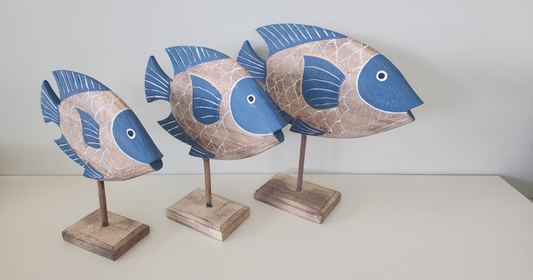 Wooden Fish Set
