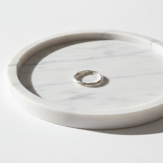 Grooved Silver Bangle