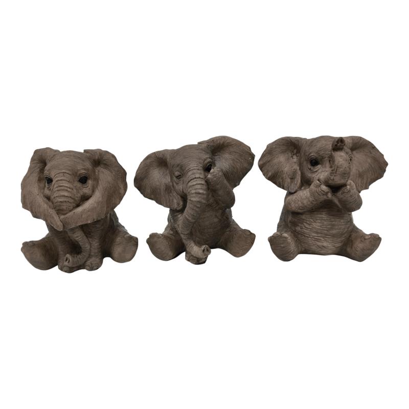 Elephant Wise Set of 3