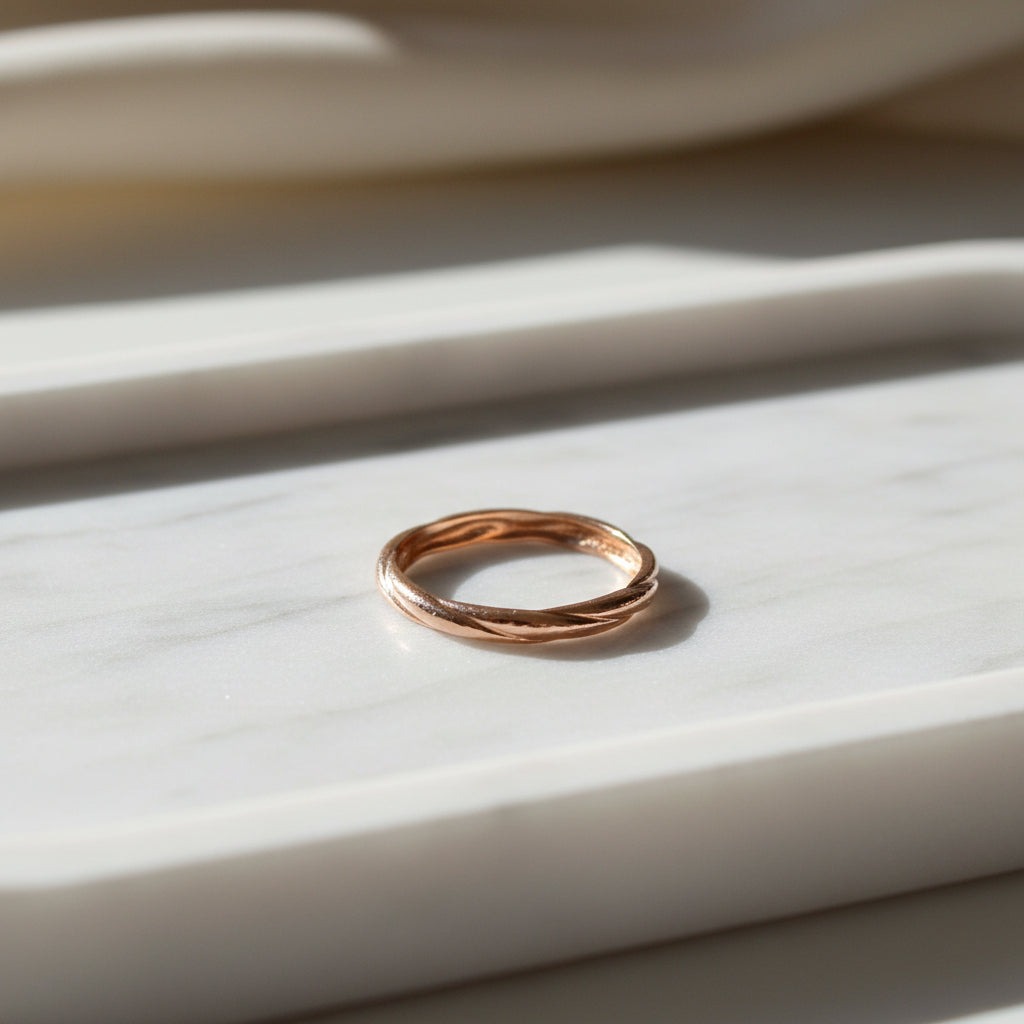 Grooved Gold Bangle