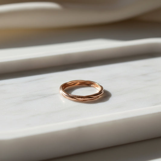 Grooved Gold Bangle