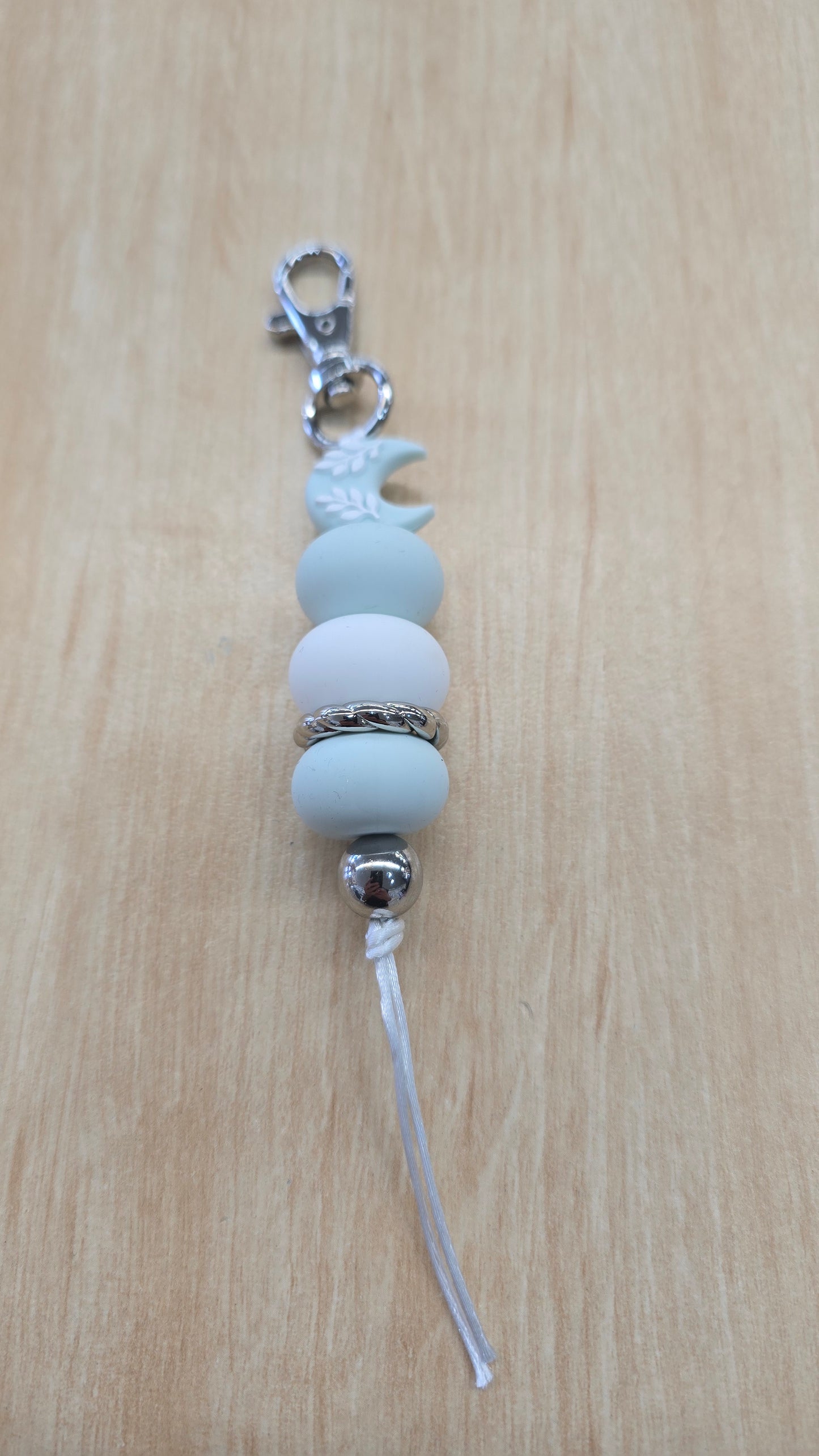 Beaded Hanging Keyring - The Sea Meets the Moon