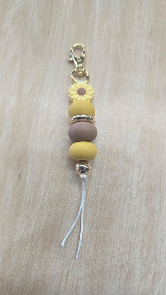Hanging Beaded Keyring- You're my Sunflower