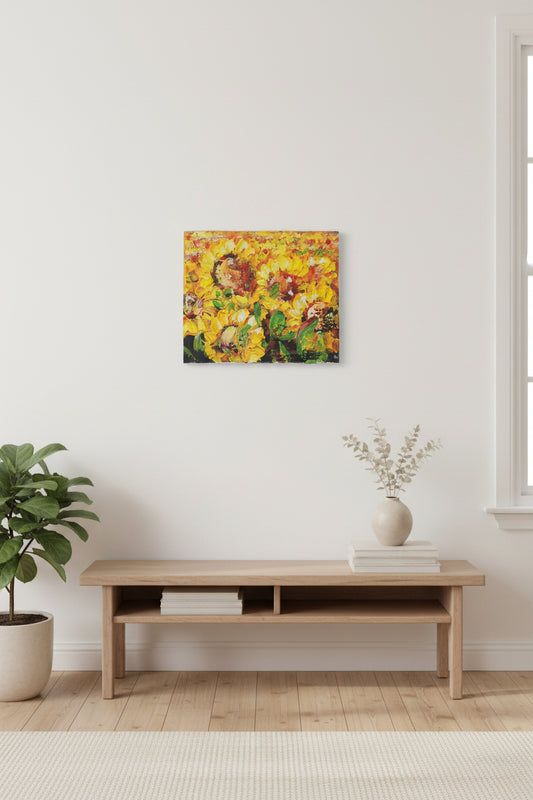 Mini Sunflower Painting
