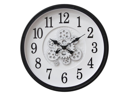 Clock Working Cogs-Black