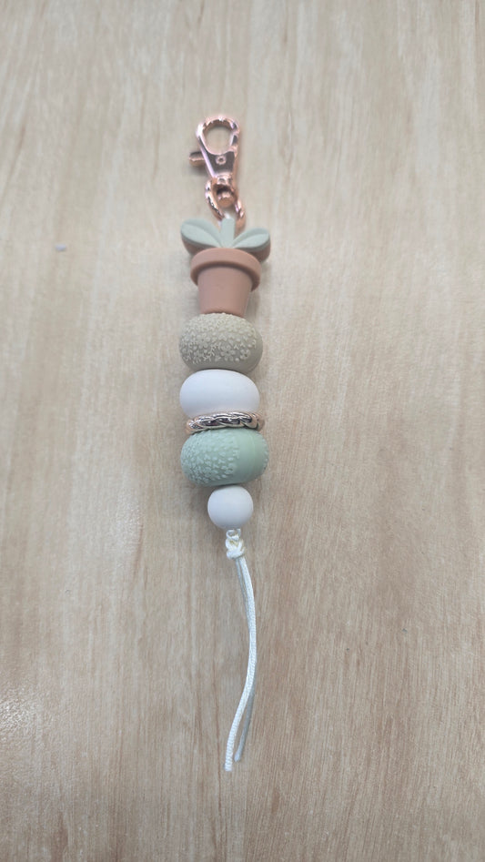 Hanging Beaded Keyring-Potty