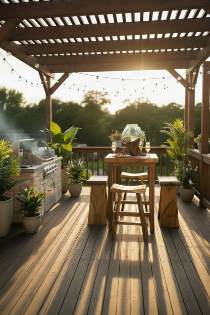 Teak Bar Set