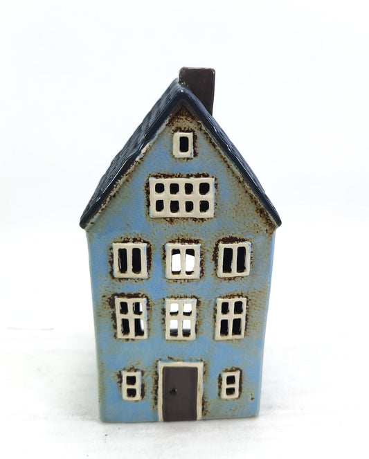 Light Blue Tealight House