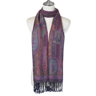Scarf Paisley-Navy