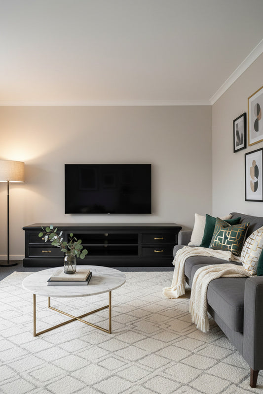 Hampton' Black 4 Drawer Tv