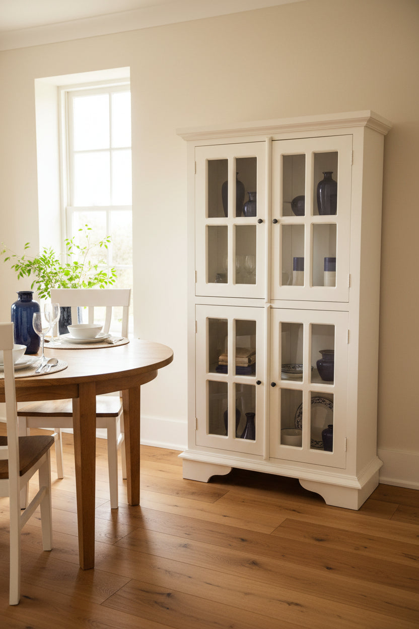 New York Full Glass Cabinet