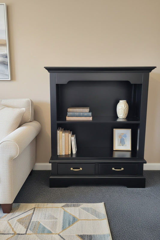Hampton's Black Bookcase