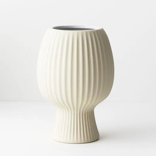 Palina Vase - Ivory