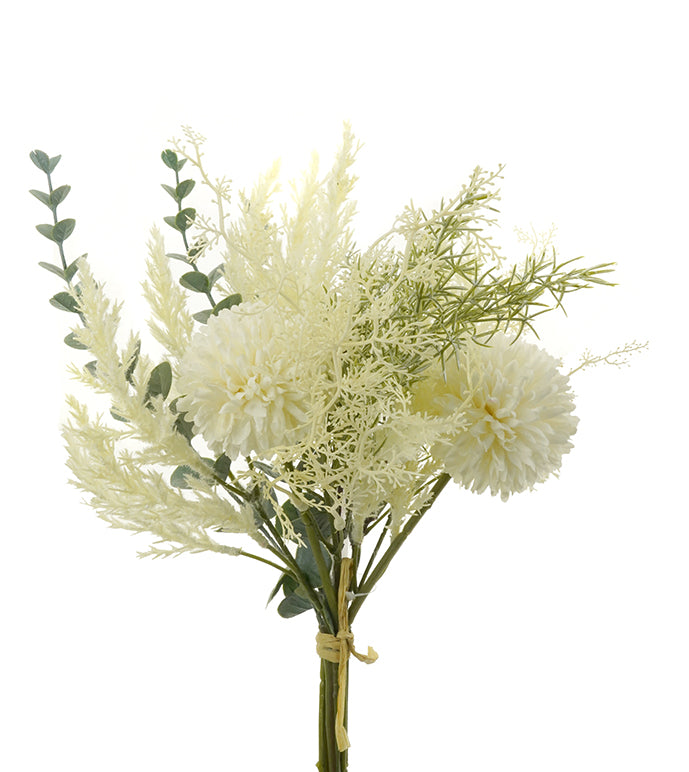 Pom Pom Bouquet - White