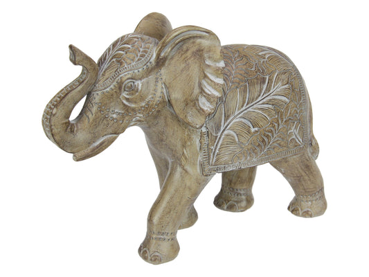 Brown Carved Elephant