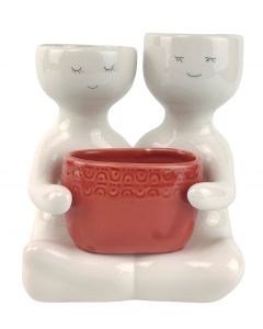 Friends Holding Pot Planter-Berry