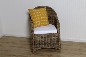 Rattan Rome Chair-Kubu Grey