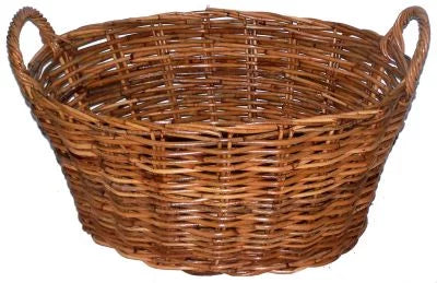 Rattan Oval Laundry- Natural