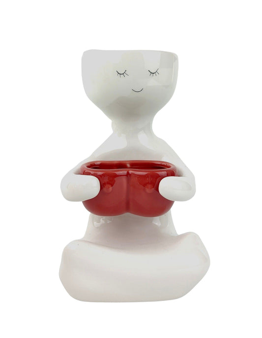 Kinky Lady Pot Plant Holder - Berry